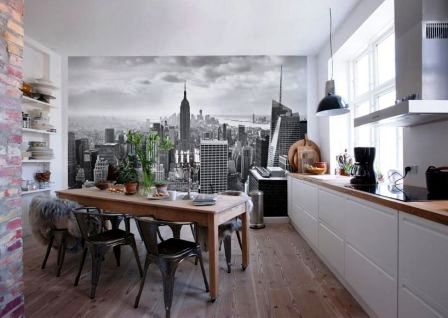 Современные обои для кухни это фотообои Современные обои для кухни это фотообои