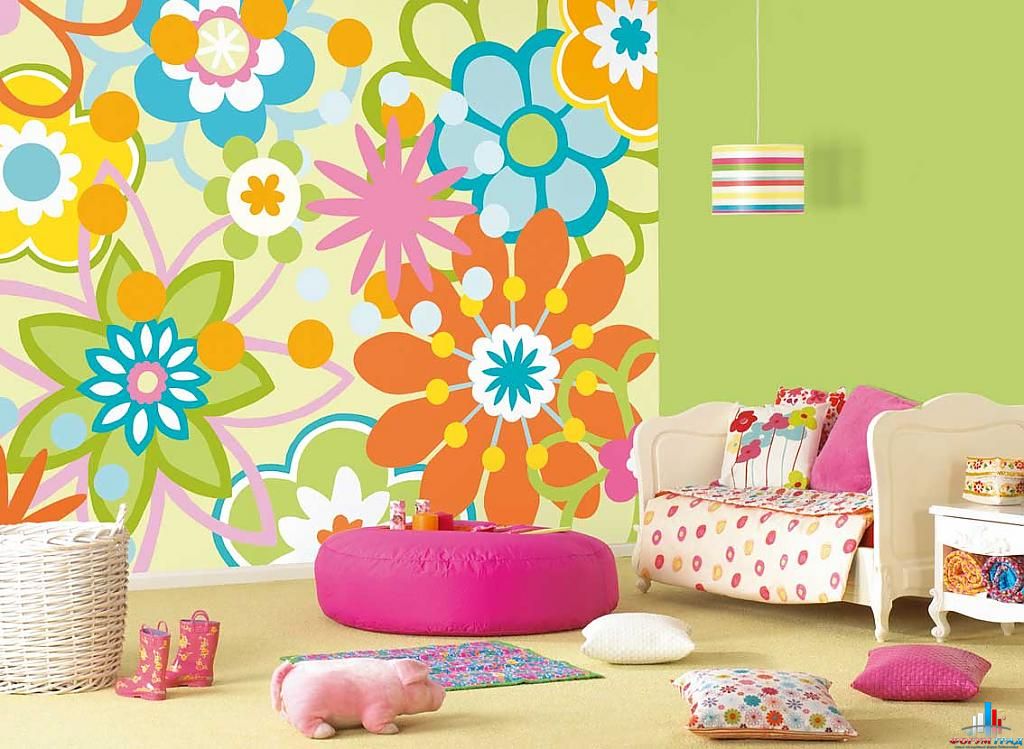 Бумажные обои для детской комнаты