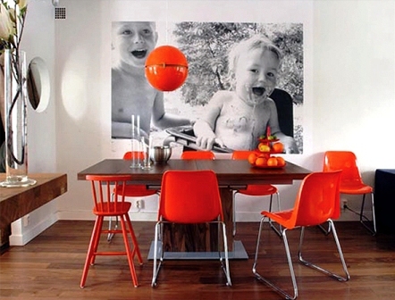 черно-белые фотообои в интерьере