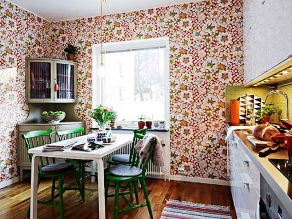 Какие бумажные обои выбрать для кухни Какие бумажные обои выбрать для кухни